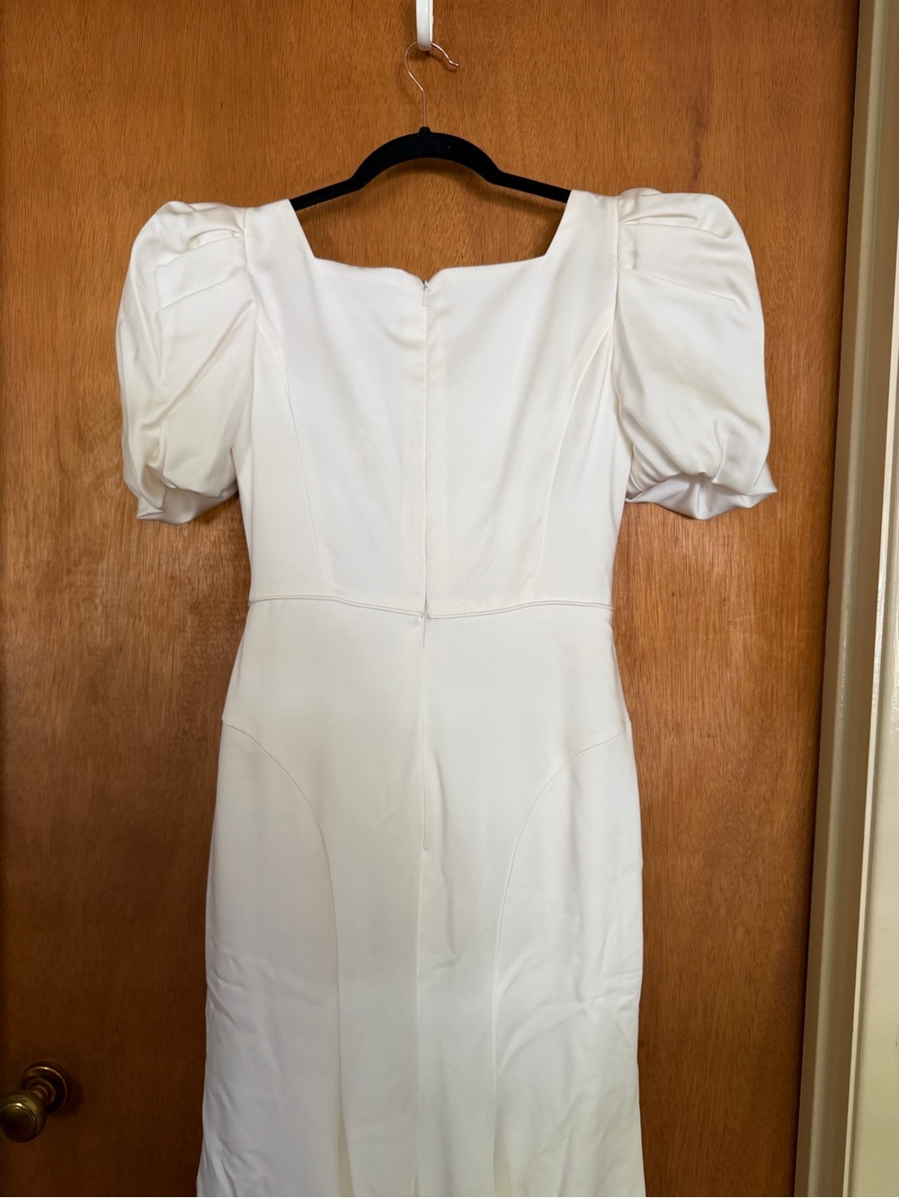 Miosa bride ivory puff sleeve wedding dress satin le blanc Casablanca - Picture 9 of 16